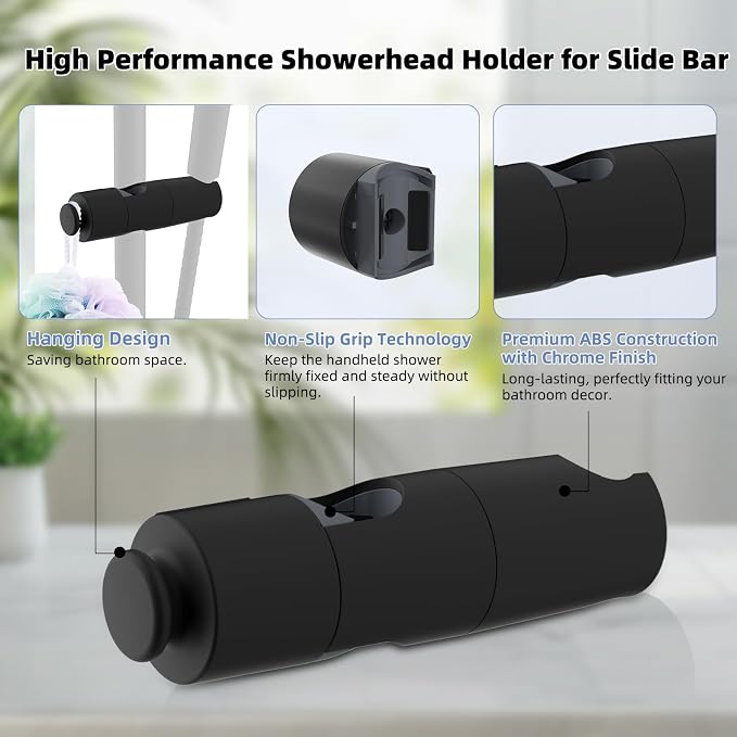 Hibbent Adjustable Shower Head Holder - Image 4