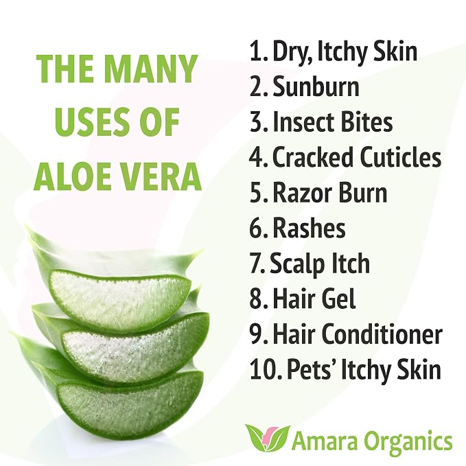Organic Aloe Vera Gel for Skin, After Sun Care - Image 6