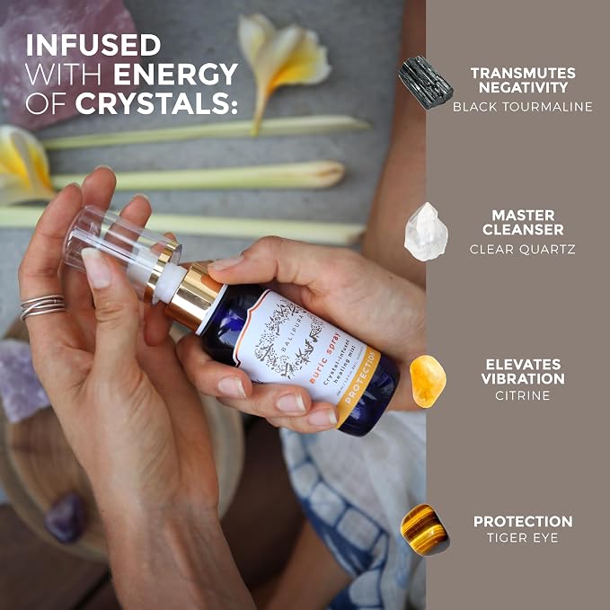 BALIPURA - Protection Crystal Aura Spray - Lavender and Lemongrass Essential - Image 5