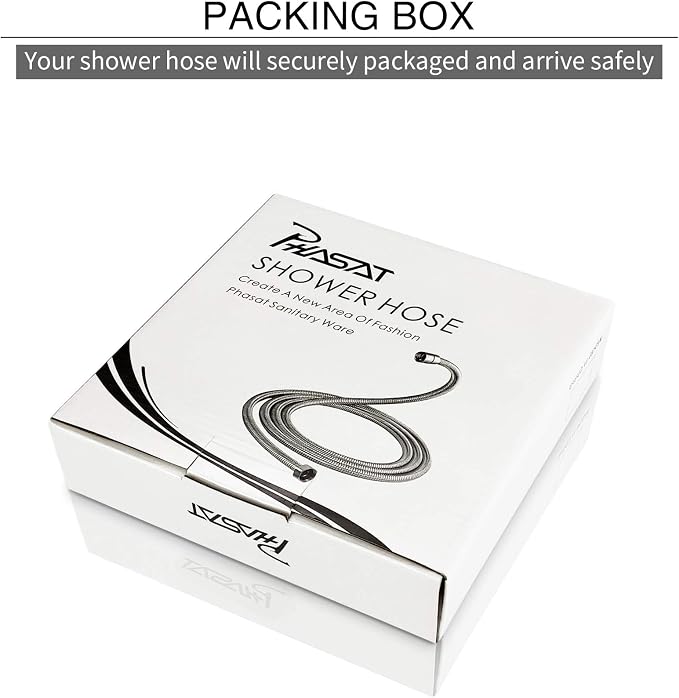 PHASAT Shower Hose, 157 Inches Extra Long Shower Hose Replacement, 304 - Image 6