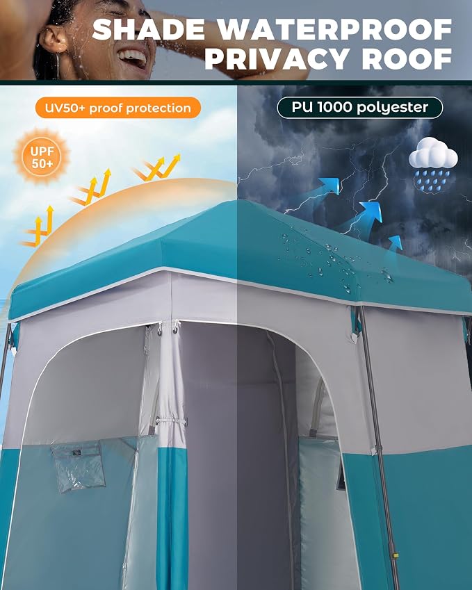 KingCamp Instant Shower Tent, Portable Superior Stable Privacy Shelter - Image 3