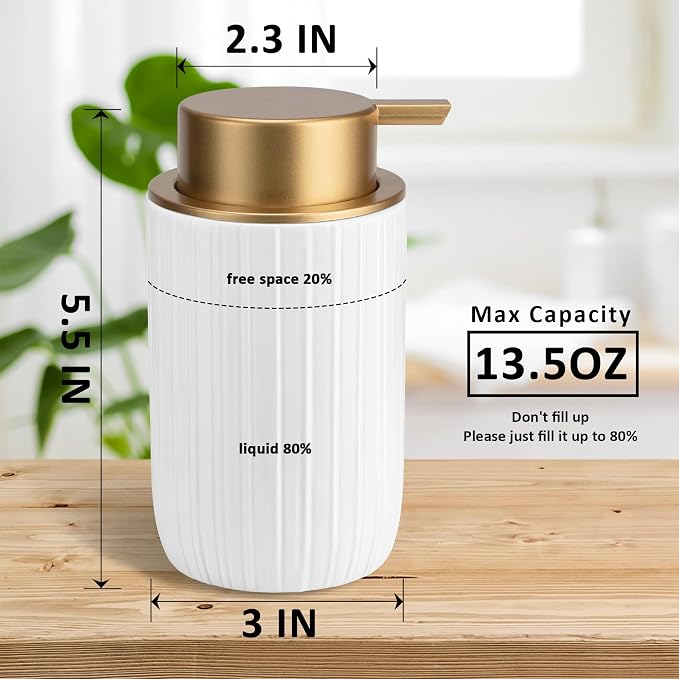 Soap Liquid Dispenser Ceramic - Image 3