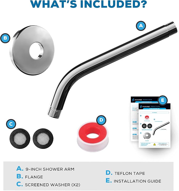SparkPod 9 Inch Shower Arm - Image 6