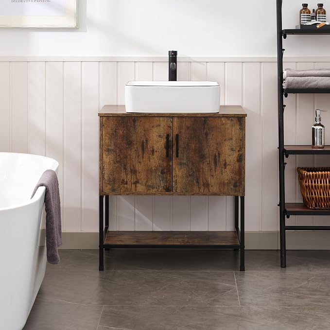 UEV Rustic Brown 30" Bathroom Vanity - Image 4