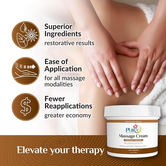 Coconut Therapy Massage Cream, Coconut Massage, Professional Deep Tissue - Image 4