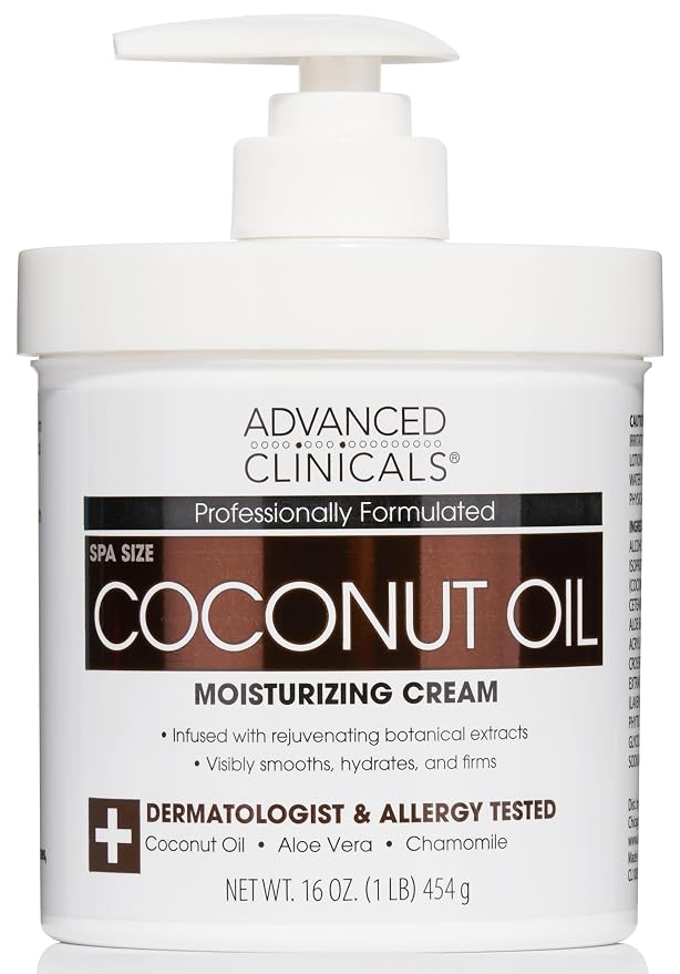 Advanced Clinicals Coconut Oil Body Cream by AdvancedClinicals