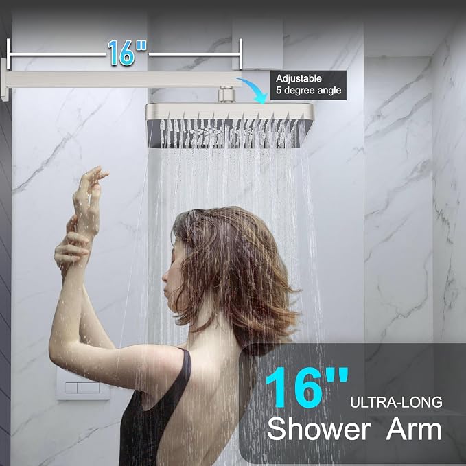 Shower System 13-Inch Rainfall Shower Head - Image 3