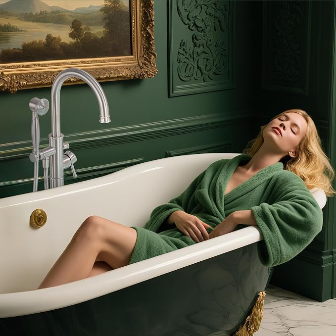 Free Standing Tub Faucet, Wintap Classic Freestanding Bathtub Faucet - Image 8