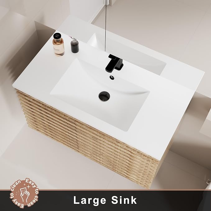 LUCKWIND 36" Floating Bathroom Vanity - Image 5