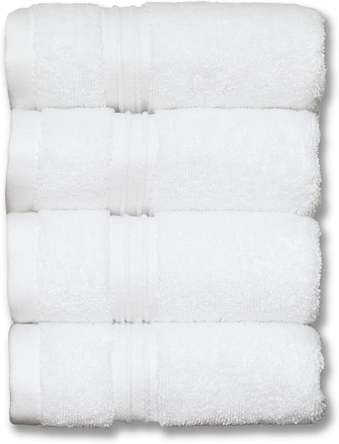 Milara Turkish Super-Plush Wash Cloths Set 4-Piece | Premium 100% Cotton by MilaraCreations