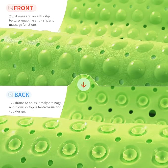 Anti-Slip Bathtub Shower mat, 39.3×15.7 inch（Approximately 100 × 40cm） Soft - Image 2