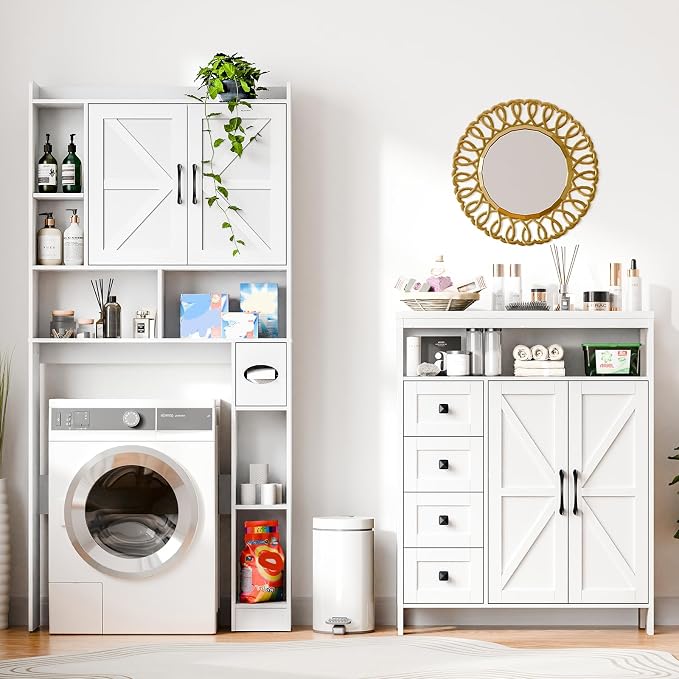 Vabches Farmhouse Storage Cabinet - Image 7