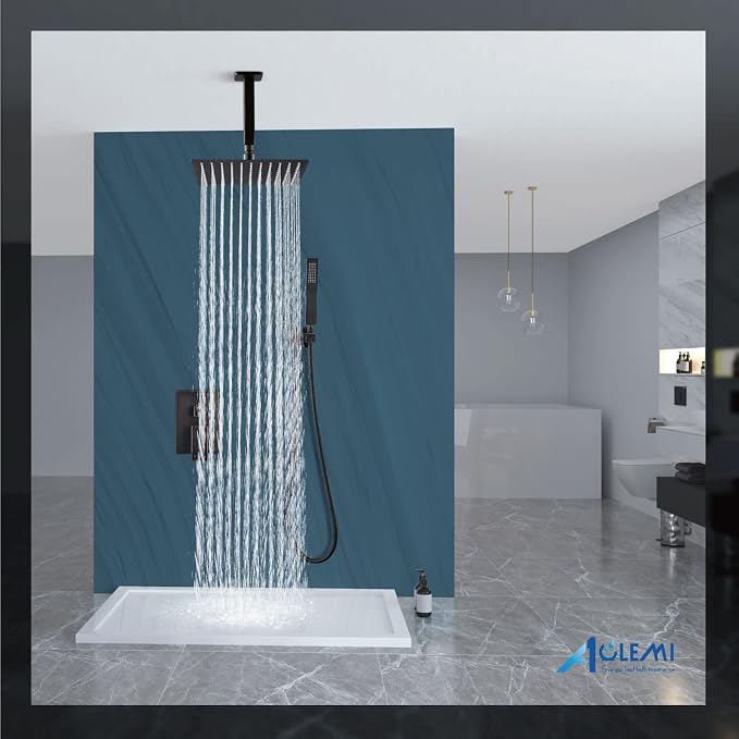 Aolemi Ceiling Mount Shower System Rain Shower Head - Image 8
