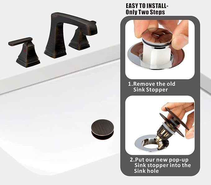 Artiwell Universal Bathroom Sink Drain Stopper, Fits Most Pop-Up Drains - Image 3
