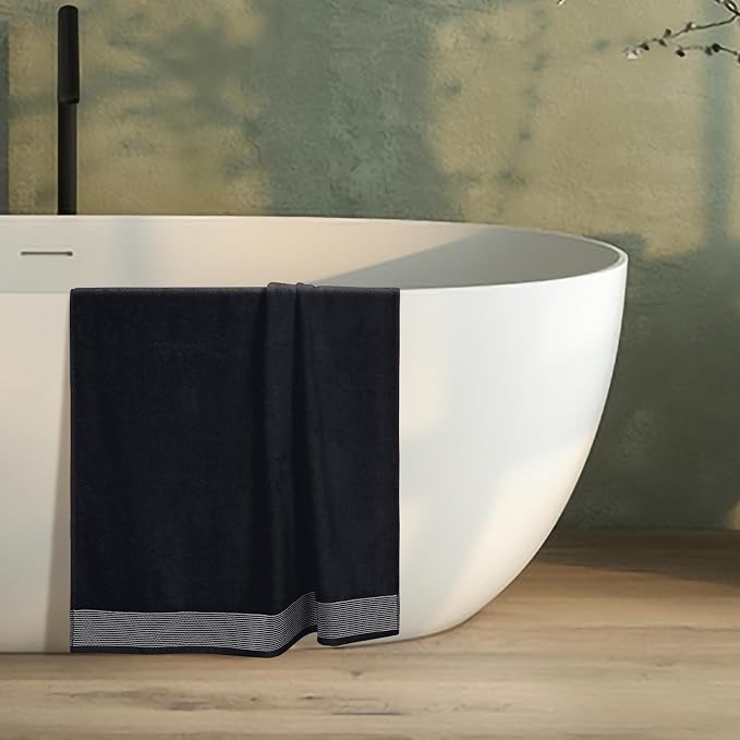 Belizzi Home Cotton 2 Pack Oversized Bath Sheet 35 x 70, Large Bath Sheet - Image 4