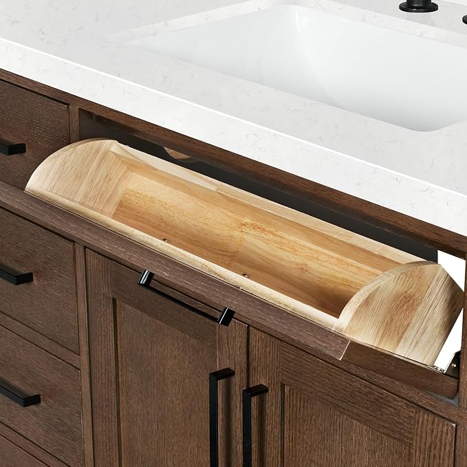 ARIEL Hepburn 60 Inch Single Rectangle Sink Bathroom Vanity - Image 14