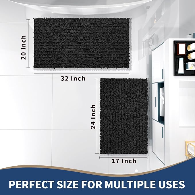 Yimobra Bathroom Rugs Sets 2 Piece - Image 2