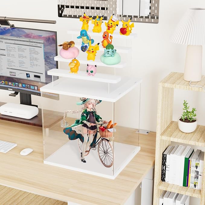 Choowin 5 Tier Clear Acrylic Lighted Display Case - Image 4