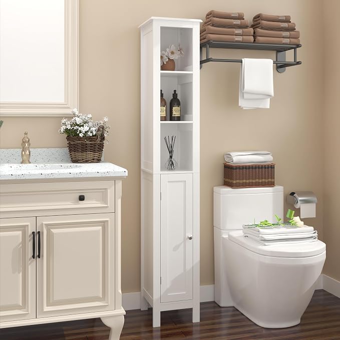 Tall Bathroom Storage Cabinet by PRINKROOMY