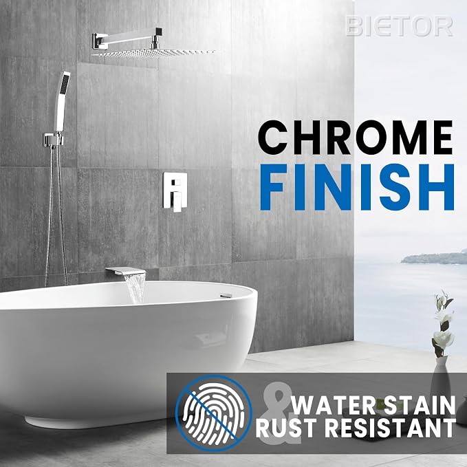 Wall Mounted Shower Faucet Set, Shower System - Image 5