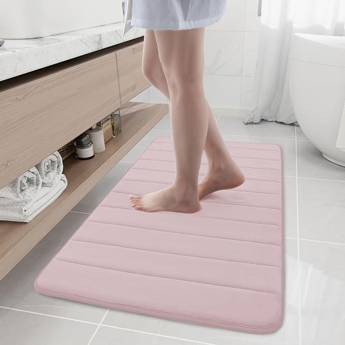 Buganda Memory Foam Bath Mat, Ultra Soft and Non-Slip Bathroom Rugs, Water by Buganda