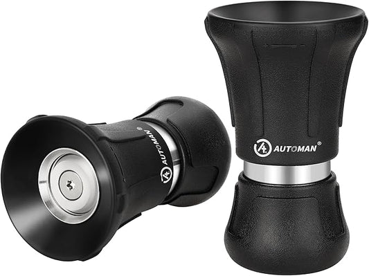 AUTOMAN Garden Hose Nozzle Heavy Duty, 2 Pack Fireman Hose Nozzle, High by AUTOMAN