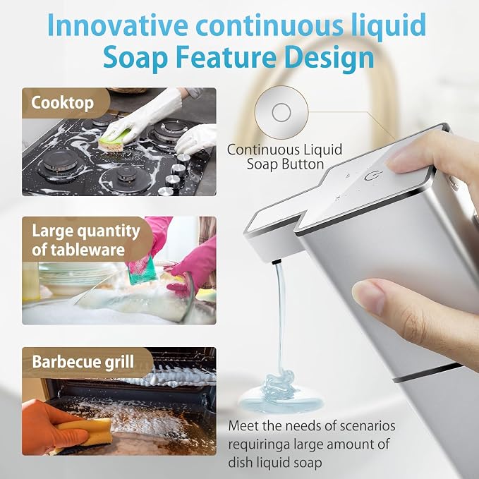 Automatic Liquid Soap Dispenser Touchless Soap Dispenser 380ml/12.8oz - Image 4