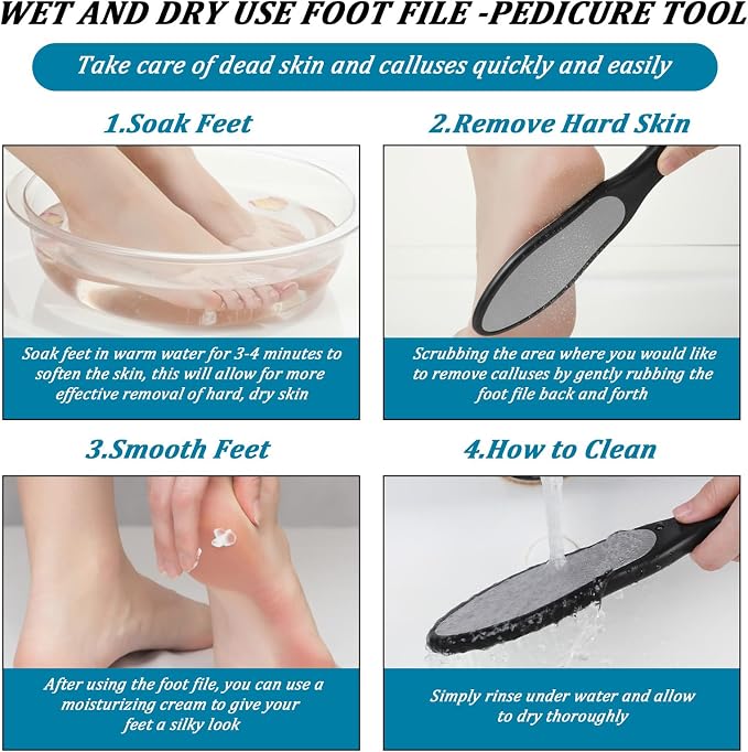 Double-Sided Nano Glass Foot File, Heel Scraper - Image 5
