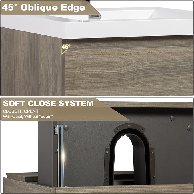 Floating Vanity Bathroom, 30 Inch Bathroom Vanity - Image 6