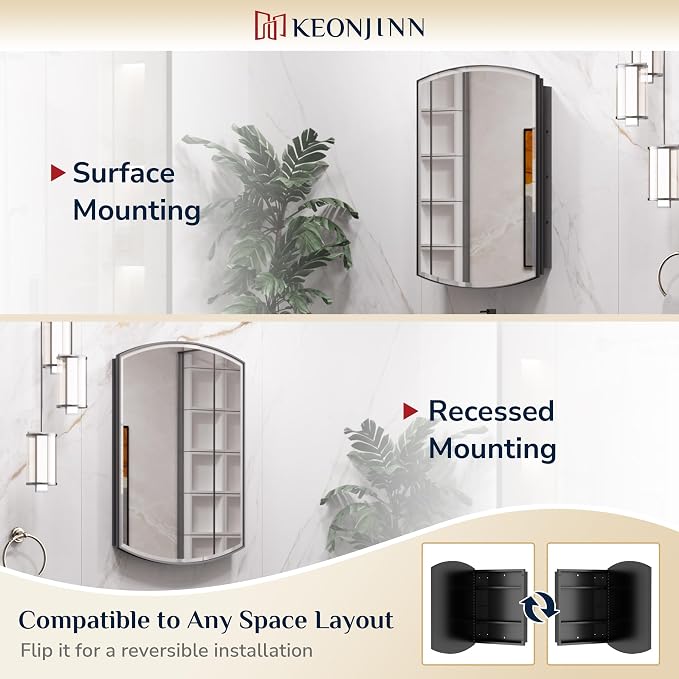 Keonjinn Black Medicine Cabinet - Image 6