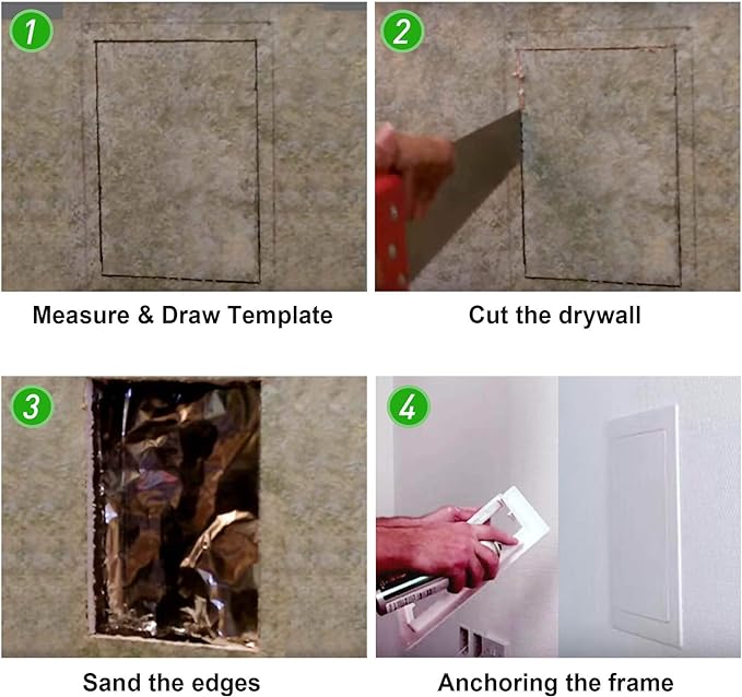 Plumbing Access Panel for Drywall 12 x 12 Inch Plastic Access Door Removable - Image 4