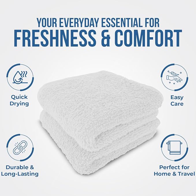 DAN RIVER 12 Pack Wash Cloths for Showering - Image 5