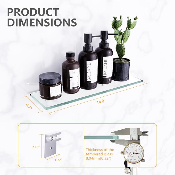 Shower Caddy, 100% Rustproof Shower Shelves - Image 2