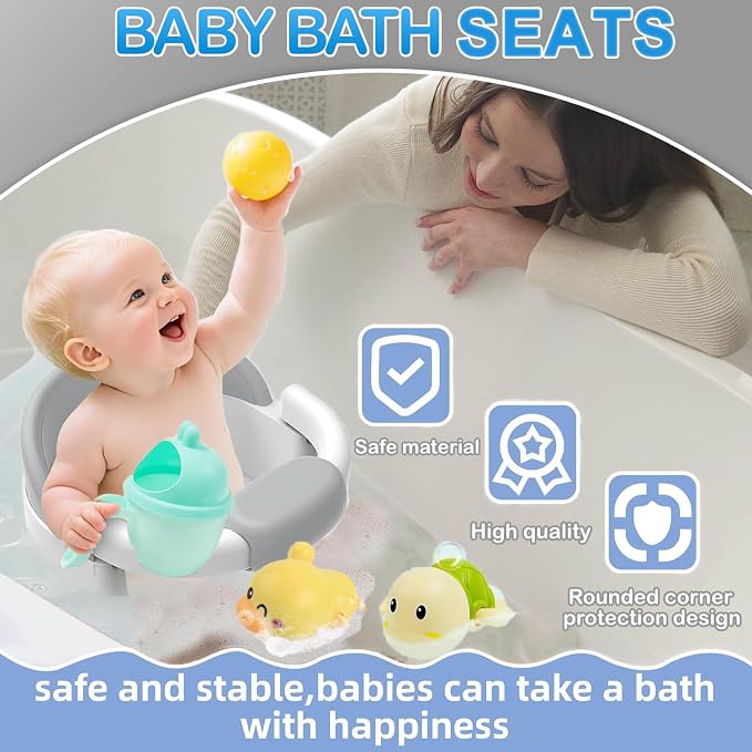 Baby Bath Seat for Babies 6 Months & Up, Toddler Bath Seats for Babies Sitting - Image 2