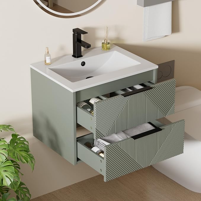 LUCKWIND 24" Floating Bathroom Vanity by LUCKWIND