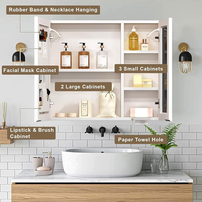 32" x 28" Bathroom Medicine Cabinet - Image 2