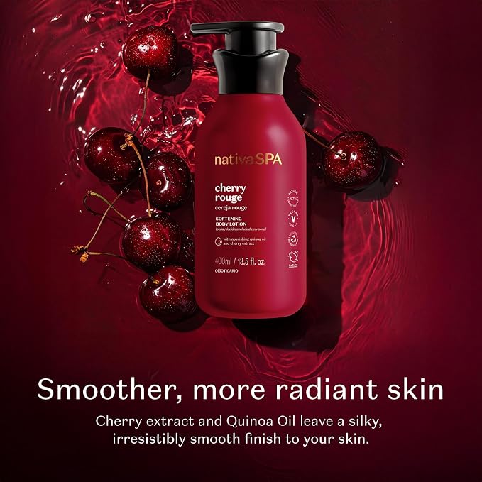 O Boticário Nativa SPA Cherry Rouge Velvety Body Lotion, Bold Oriental Amber - Image 4