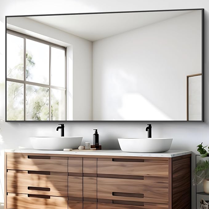 BONEWEI Bathroom Mirror, 30x60 inch Large Wall Mirror by BONEWEI