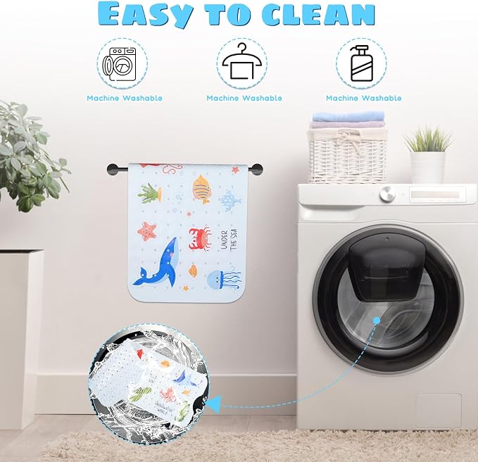 Baby Bath Mat for Tub Non Slip Kids Bathtub Mat Extra Long 40X16 Inch Toddler - Image 6