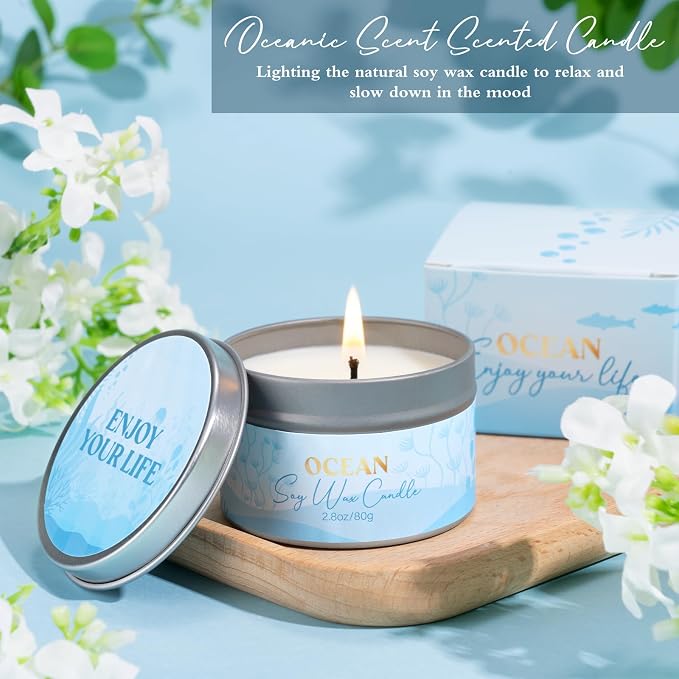 Birthday Gifts for Women, Relaxing Spa Gift Baskets for Women, Ocean Scented - Image 4