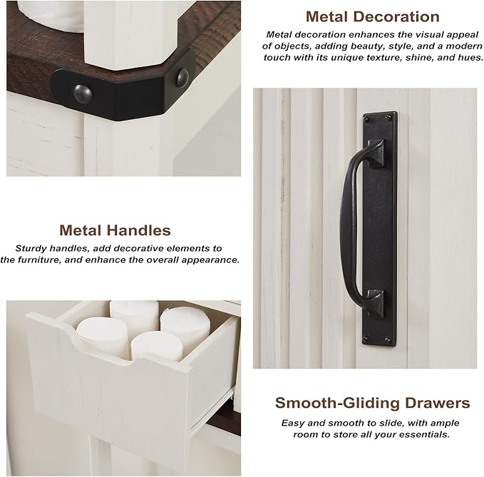 Over The Toilet Storage Cabinet, Farmhouse Storage Cabinet - Image 6