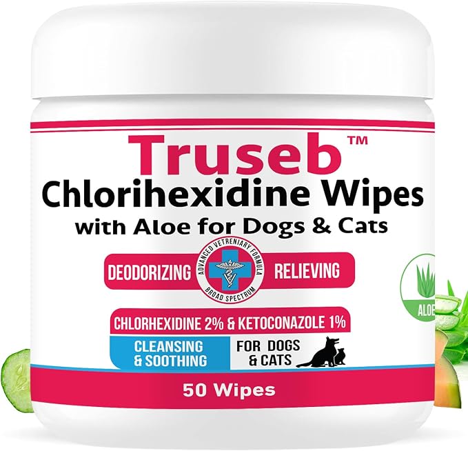 Truseb Topical Ketoconazole and Chlorhexidine Wipes by Pet+Health+Pharma