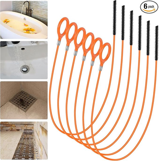 32 Inch Snake Drain Hair Removal Tool, Anti-Break Metal by Unknown
