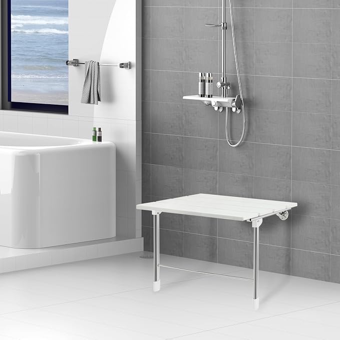 Folding Wall Mounted Shower Seat - Image 2