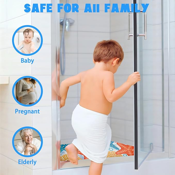 Ocean Bathtub Mat Non Slip, Cute Baby Bath Mat - Image 8