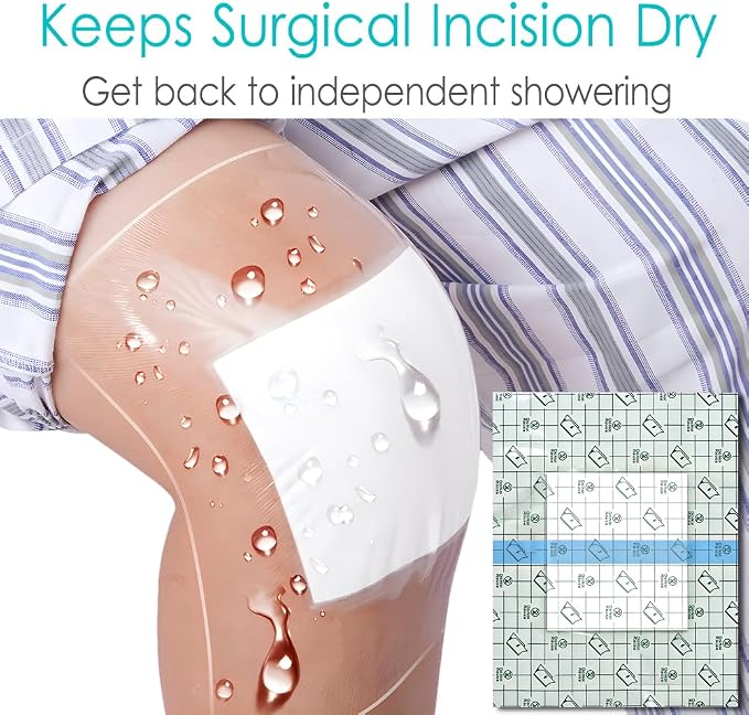 14 Pcs Waterproof Shower Cover 10"x12" - Image 4