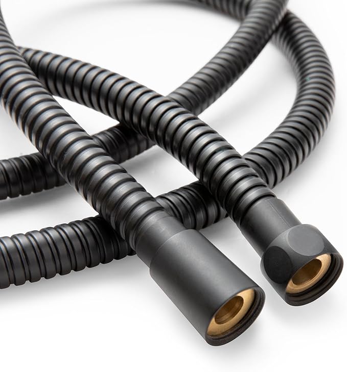 OFFO Shower Hose High Flow 0.43” Large Bore, 100 in Kink Free Stainless Steel by OFFO