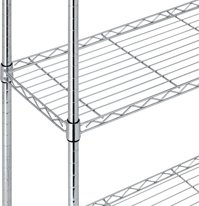 Amazon Basics 5-Shelf Adjustable Heavy Duty Steel Wire Rack Storage Shelving - Image 3
