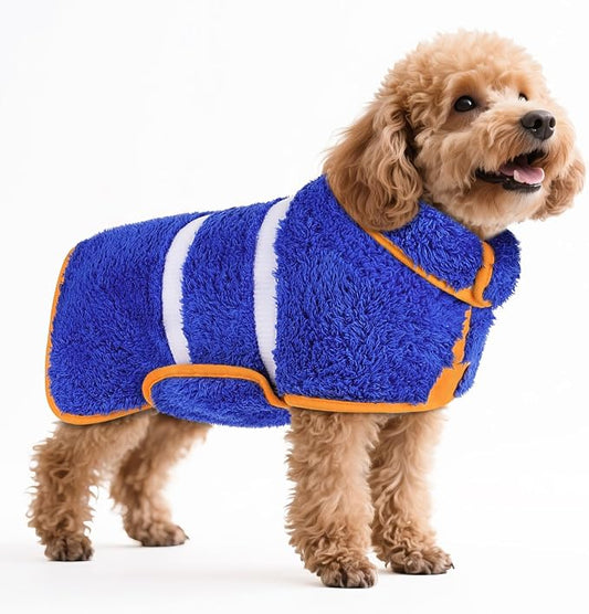 Bienbee Dog Bathrobe, Quick Drying Super Absorbent Dog Robes by Bienbee