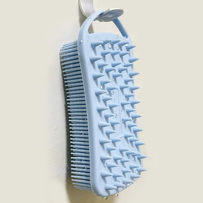 2 PC Silicone Body Scrubber, 2 in 1 Exfoliating Shower Bath Scrubber, Soft - Image 8